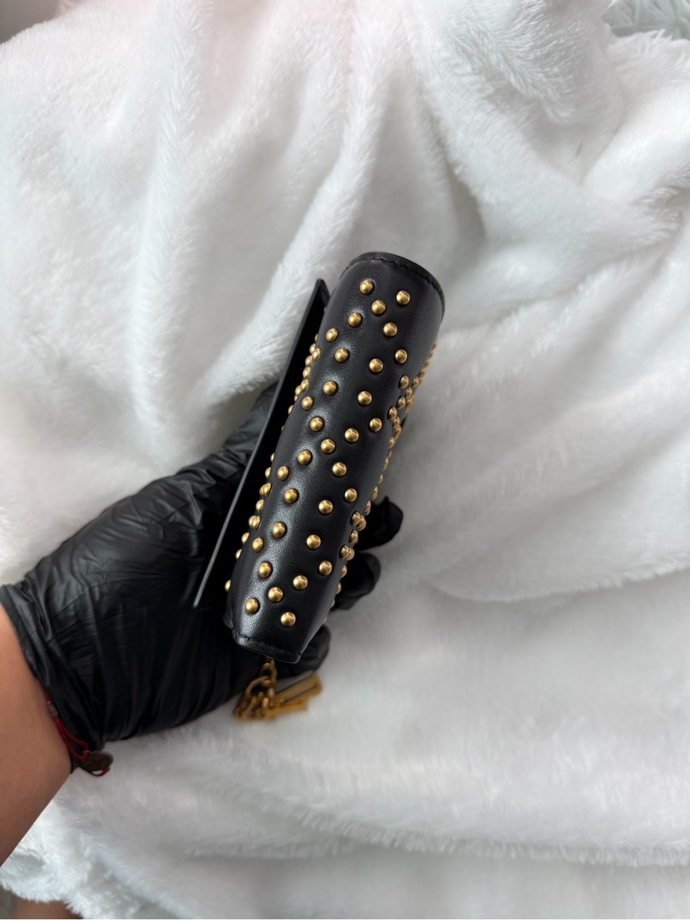 Authentic Christian Dior Lady Dior wallet studded zip around leather wallet - Picture 6 of 10